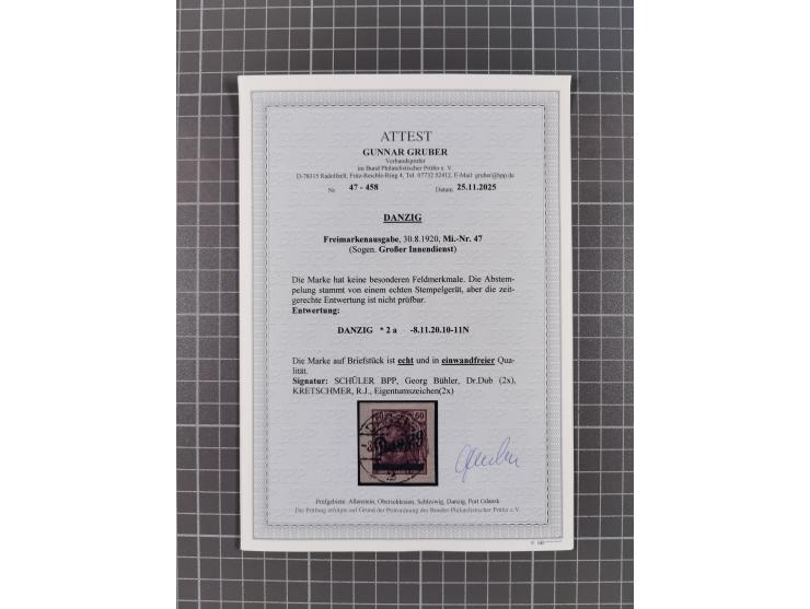 1920/39, reichhaltige gestempelte Sammlung, aufgelockert durch zahlreiche Briefe, Karten und Paketkarten, in den Hauptnummern