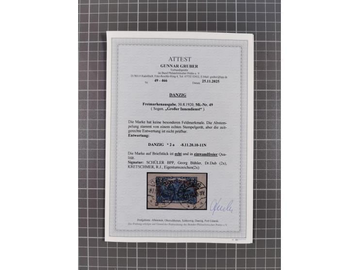 1920/39, reichhaltige gestempelte Sammlung, aufgelockert durch zahlreiche Briefe, Karten und Paketkarten, in den Hauptnummern