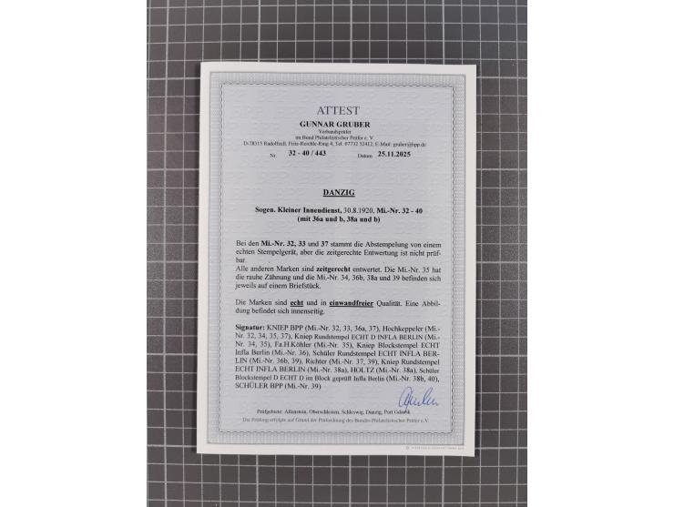 1920/39, reichhaltige gestempelte Sammlung, aufgelockert durch zahlreiche Briefe, Karten und Paketkarten, in den Hauptnummern