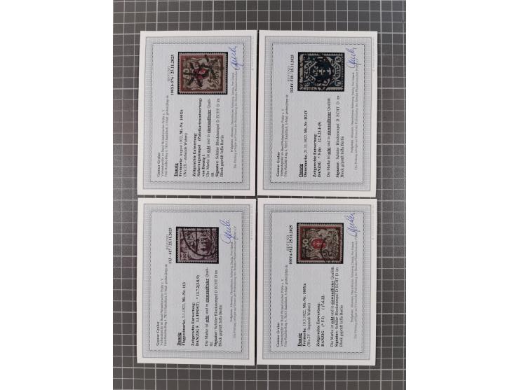 1920/39, reichhaltige gestempelte Sammlung, aufgelockert durch zahlreiche Briefe, Karten und Paketkarten, in den Hauptnummern