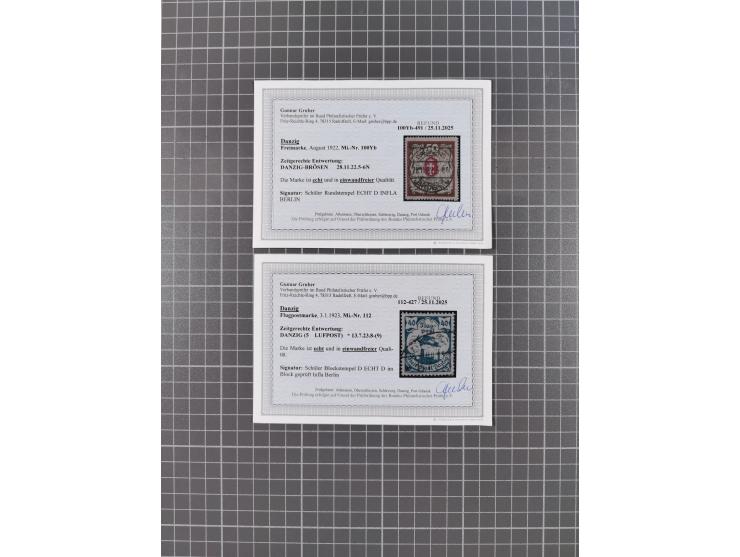 1920/39, reichhaltige gestempelte Sammlung, aufgelockert durch zahlreiche Briefe, Karten und Paketkarten, in den Hauptnummern