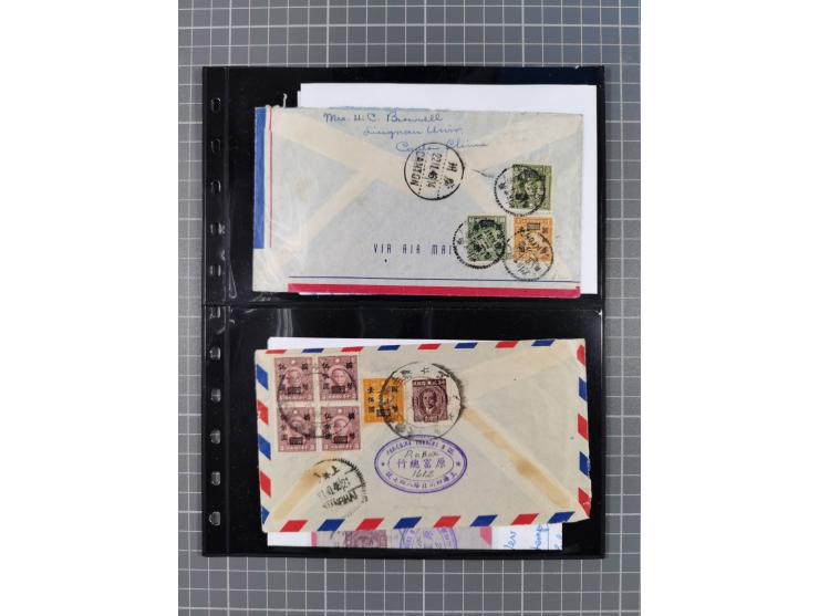 1934/49 (ca.), Chinese Airmail attractive accumulation of over 120 covers with a wealth of interesting usages and postal rate