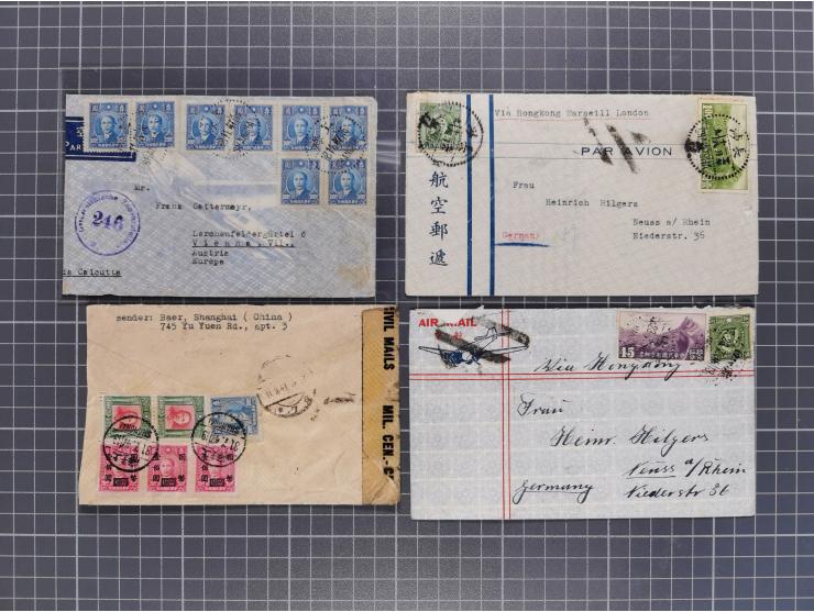 1934/49 (ca.), Chinese Airmail attractive accumulation of over 120 covers with a wealth of interesting usages and postal rate