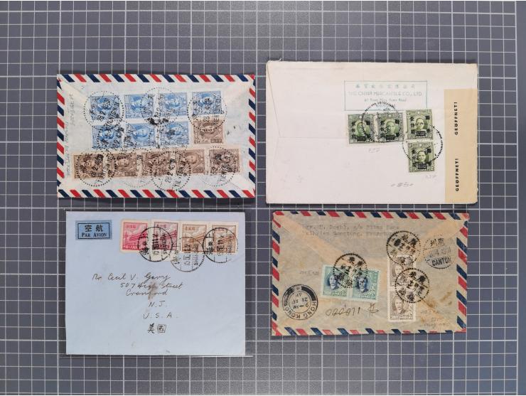 1934/49 (ca.), Chinese Airmail attractive accumulation of over 120 covers with a wealth of interesting usages and postal rate