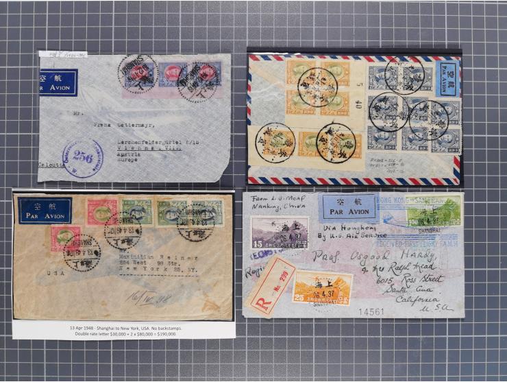 1934/49 (ca.), Chinese Airmail attractive accumulation of over 120 covers with a wealth of interesting usages and postal rate