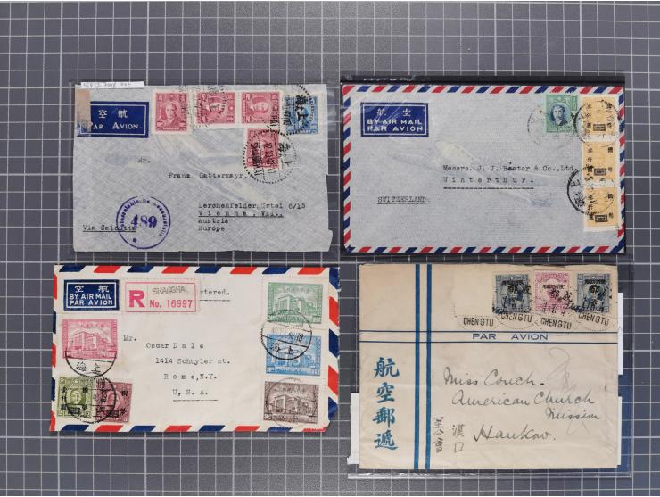 1934/49 (ca.), Chinese Airmail attractive accumulation of over 120 covers with a wealth of interesting usages and postal rate