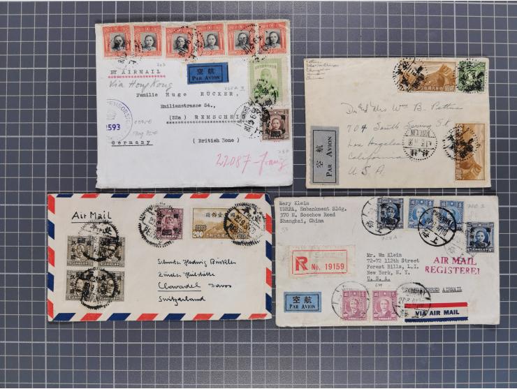 1934/49 (ca.), Chinese Airmail attractive accumulation of over 120 covers with a wealth of interesting usages and postal rate