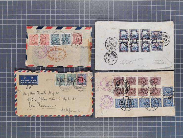 1934/49 (ca.), Chinese Airmail attractive accumulation of over 120 covers with a wealth of interesting usages and postal rate
