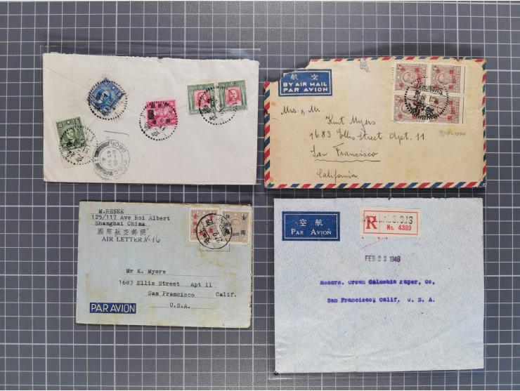 1934/49 (ca.), Chinese Airmail attractive accumulation of over 120 covers with a wealth of interesting usages and postal rate
