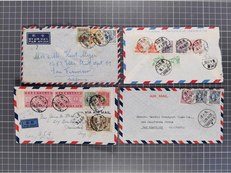 1934/49 (ca.), Chinese Airmail attractive accumulation of over 120 covers with a wealth of interesting usages and postal rate