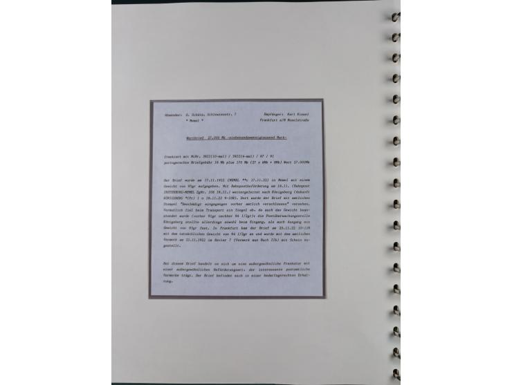1840/1940 (ca.), reichhaltige gestempelte 3-bändige Sammlung mit Vor- und Nachläufern sowie kleiner Stempelsammlung, vielfach
