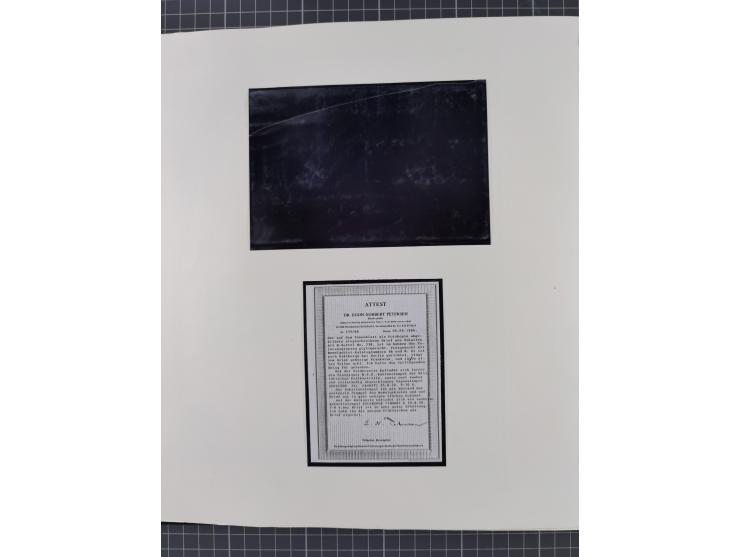 1840/1940 (ca.), reichhaltige gestempelte 3-bändige Sammlung mit Vor- und Nachläufern sowie kleiner Stempelsammlung, vielfach