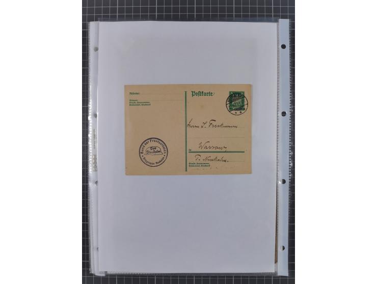 1934/45, ca. 58 Briefe und Karten, dabei 16 mit Propagandastempeln “Wer behauptet, Deutschland sei am Kriege schuld”, “Zu den