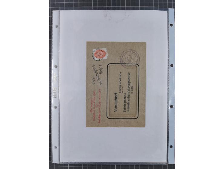 1934/45, ca. 58 Briefe und Karten, dabei 16 mit Propagandastempeln “Wer behauptet, Deutschland sei am Kriege schuld”, “Zu den