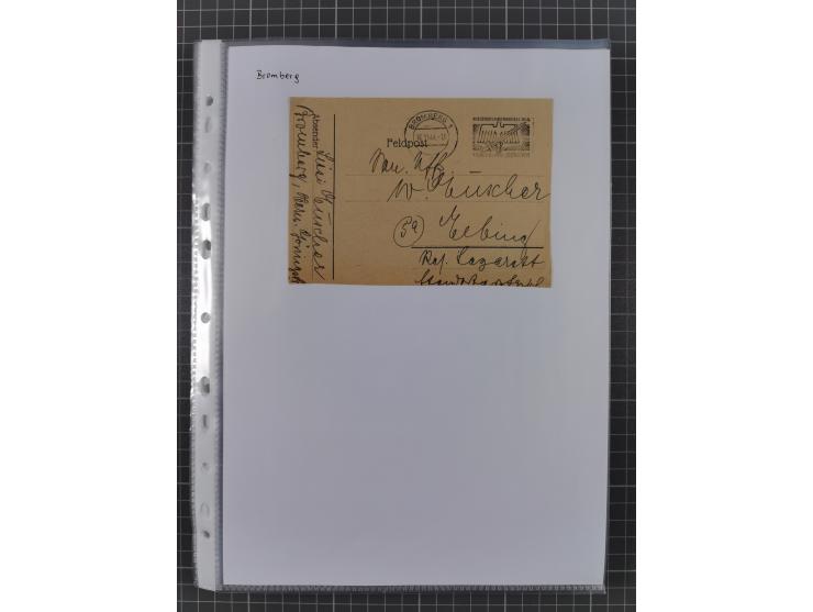 1934/45, ca. 58 Briefe und Karten, dabei 16 mit Propagandastempeln “Wer behauptet, Deutschland sei am Kriege schuld”, “Zu den