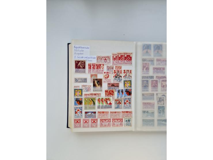 1850/2000, collection in 4 KABE albums and 2 stockbooks, including local stamps, etc.