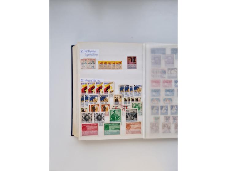 1850/2000, collection in 4 KABE albums and 2 stockbooks, including local stamps, etc.