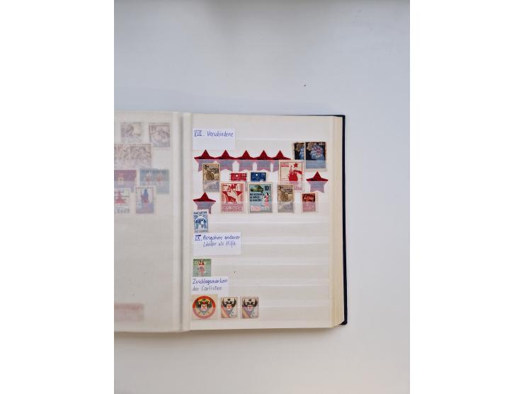 1850/2000, collection in 4 KABE albums and 2 stockbooks, including local stamps, etc.