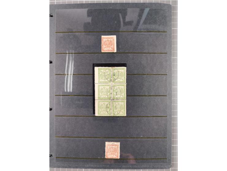 1870/83, Collection on eight pages starting first issues, imperf and rouletted stamps with a wide range of colour shades, dif