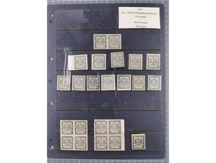 1870/83, Collection on eight pages starting first issues, imperf and rouletted stamps with a wide range of colour shades, dif