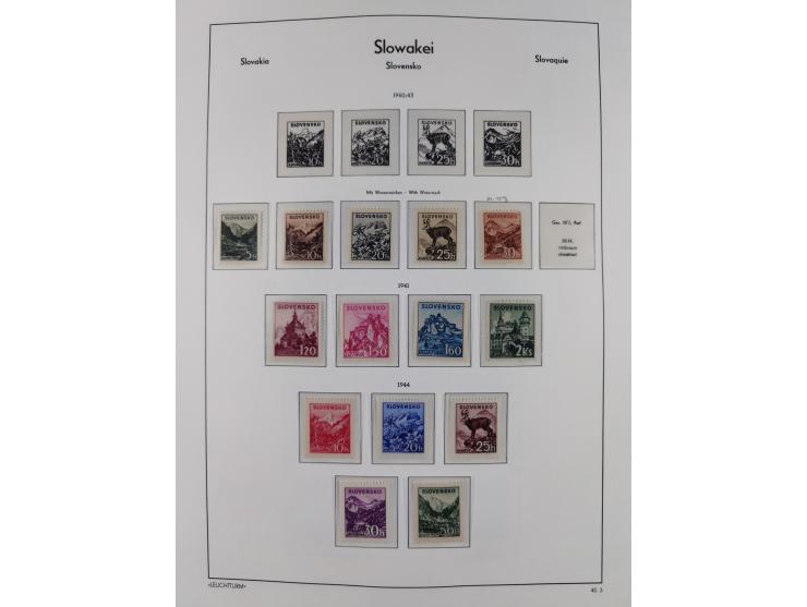 1939/2004, mint never hinged collection, from 1939-45 except Mi.-Nr. 24-38 in the main catalogue numbers complete incl. posta