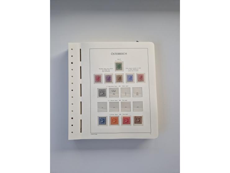 1899/2023, überkomplette postfrische und zusätzlich etwas gestempelte Sammlung in 12 Vordruckalben und losen Blättern, ab 194