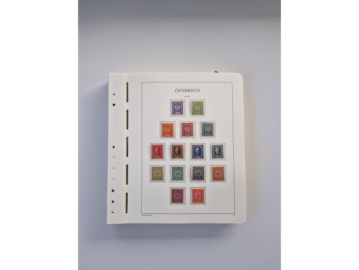 1899/2023, überkomplette postfrische und zusätzlich etwas gestempelte Sammlung in 12 Vordruckalben und losen Blättern, ab 194