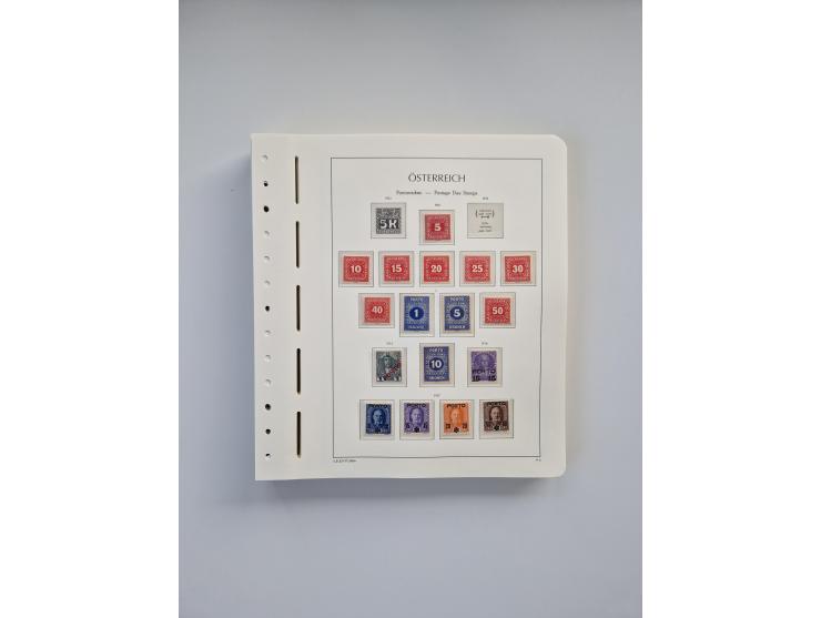 1899/2023, überkomplette postfrische und zusätzlich etwas gestempelte Sammlung in 12 Vordruckalben und losen Blättern, ab 194