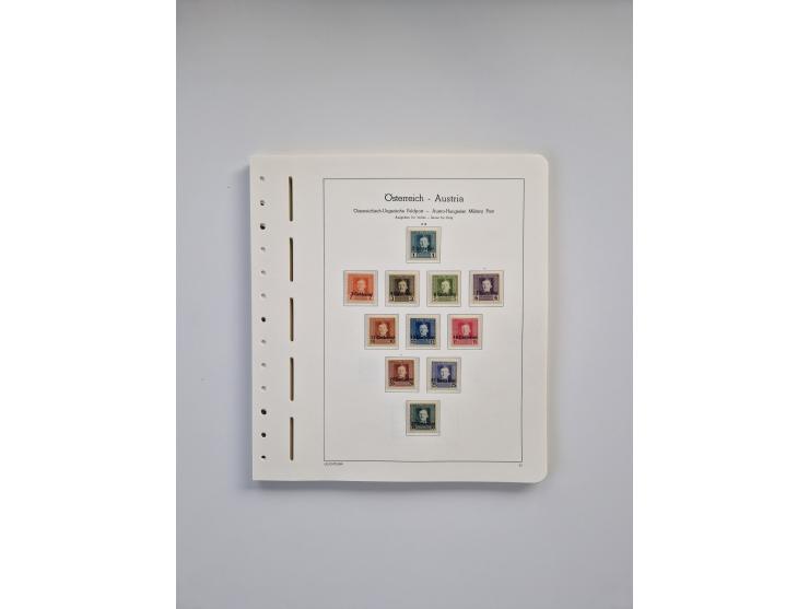 1899/2023, überkomplette postfrische und zusätzlich etwas gestempelte Sammlung in 12 Vordruckalben und losen Blättern, ab 194