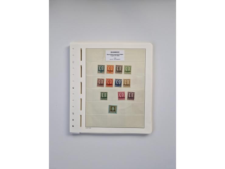 1899/2023, überkomplette postfrische und zusätzlich etwas gestempelte Sammlung in 12 Vordruckalben und losen Blättern, ab 194