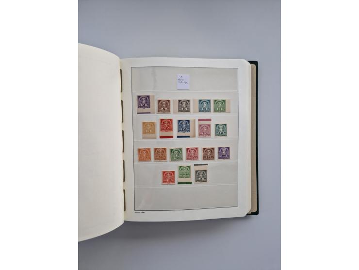 1899/2023, überkomplette postfrische und zusätzlich etwas gestempelte Sammlung in 12 Vordruckalben und losen Blättern, ab 194