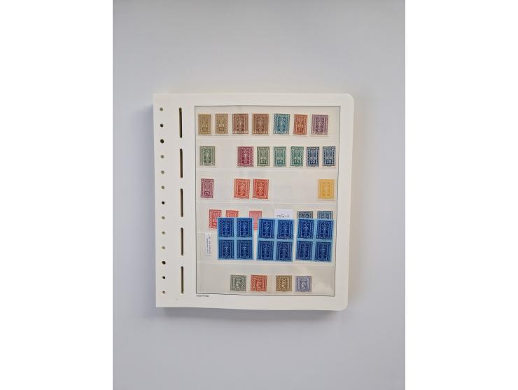 1899/2023, überkomplette postfrische und zusätzlich etwas gestempelte Sammlung in 12 Vordruckalben und losen Blättern, ab 194