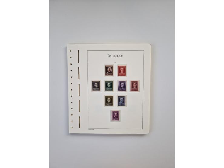 1899/2023, überkomplette postfrische und zusätzlich etwas gestempelte Sammlung in 12 Vordruckalben und losen Blättern, ab 194