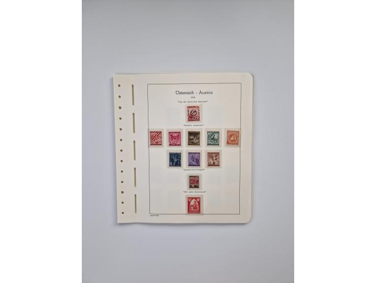 1899/2023, überkomplette postfrische und zusätzlich etwas gestempelte Sammlung in 12 Vordruckalben und losen Blättern, ab 194