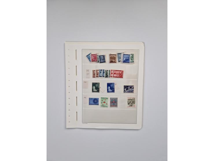 1899/2023, überkomplette postfrische und zusätzlich etwas gestempelte Sammlung in 12 Vordruckalben und losen Blättern, ab 194