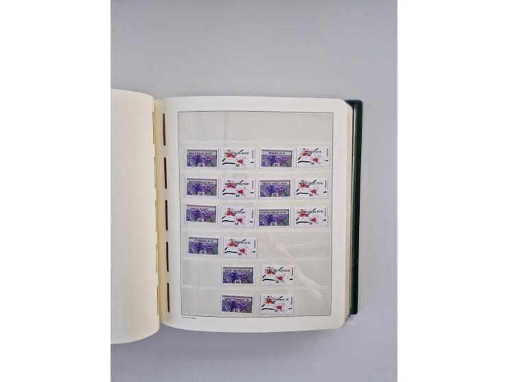 1899/2023, überkomplette postfrische und zusätzlich etwas gestempelte Sammlung in 12 Vordruckalben und losen Blättern, ab 194