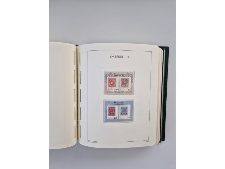 1899/2023, überkomplette postfrische und zusätzlich etwas gestempelte Sammlung in 12 Vordruckalben und losen Blättern, ab 194