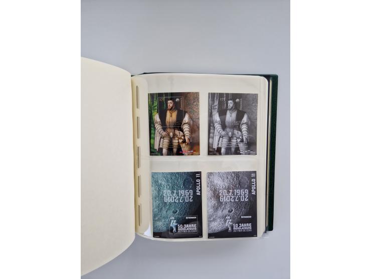 1899/2023, überkomplette postfrische und zusätzlich etwas gestempelte Sammlung in 12 Vordruckalben und losen Blättern, ab 194