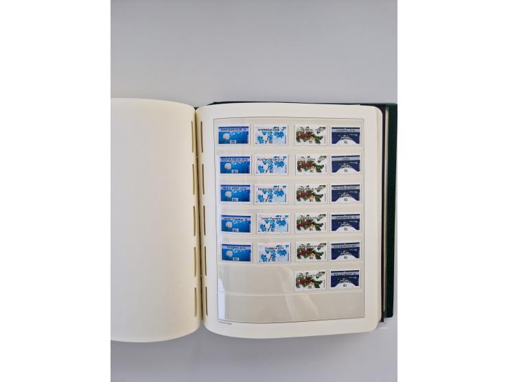 1899/2023, überkomplette postfrische und zusätzlich etwas gestempelte Sammlung in 12 Vordruckalben und losen Blättern, ab 194