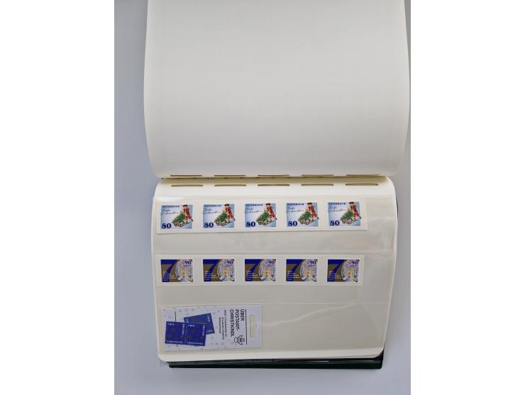 1899/2023, überkomplette postfrische und zusätzlich etwas gestempelte Sammlung in 12 Vordruckalben und losen Blättern, ab 194