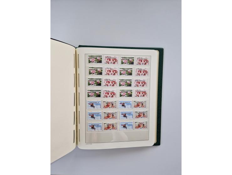 1899/2023, überkomplette postfrische und zusätzlich etwas gestempelte Sammlung in 12 Vordruckalben und losen Blättern, ab 194