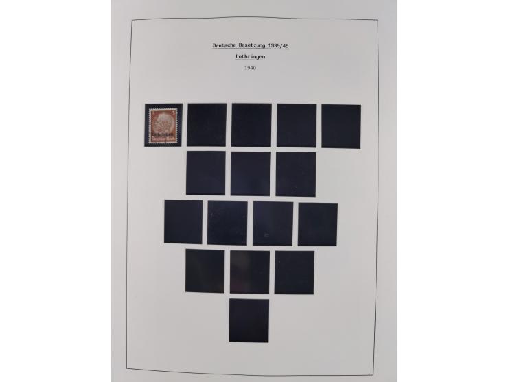 1939/45, postfrische und winzig ungebrauchte/gestempelte Sammlung mit vielen kompletten Gebieten, dabei Böhmen und Mähren mit
