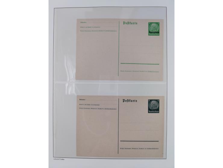 1939/45, postfrische und winzig ungebrauchte/gestempelte Sammlung mit vielen kompletten Gebieten, dabei Böhmen und Mähren mit