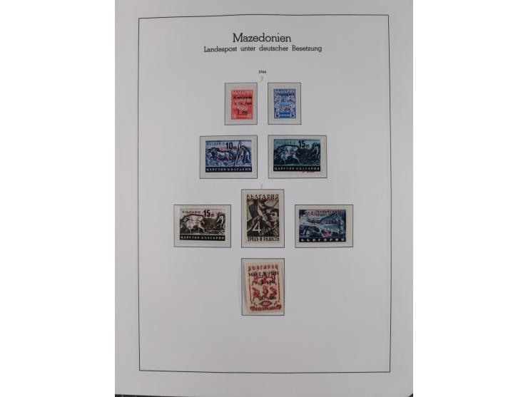 1939/45, postfrische und winzig ungebrauchte/gestempelte Sammlung mit vielen kompletten Gebieten, dabei Böhmen und Mähren mit