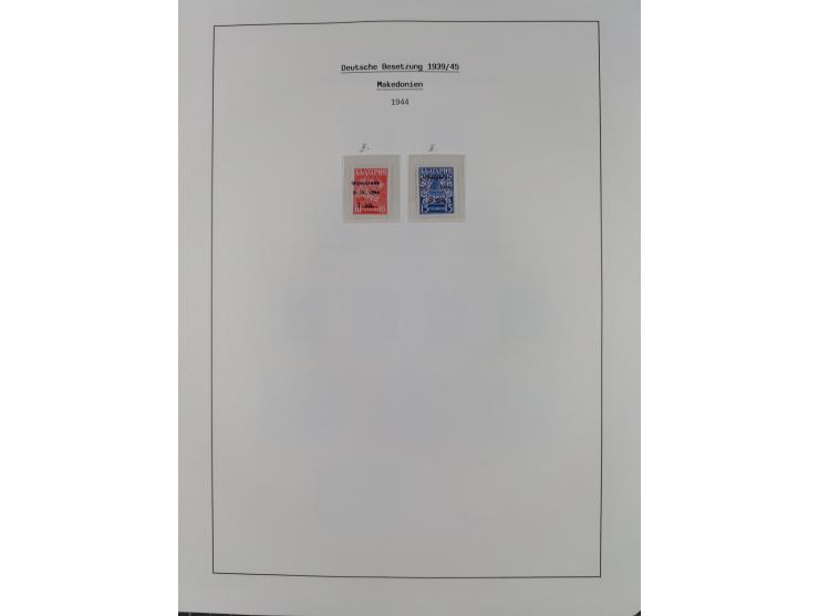 1939/45, postfrische und winzig ungebrauchte/gestempelte Sammlung mit vielen kompletten Gebieten, dabei Böhmen und Mähren mit