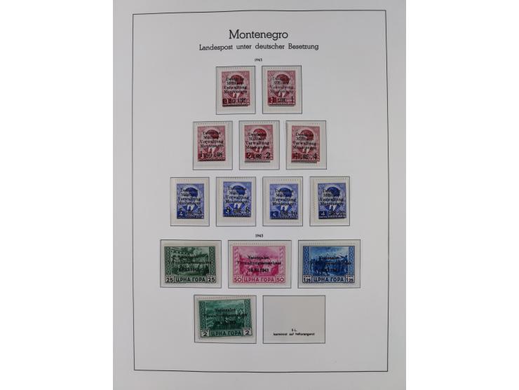 1939/45, postfrische und winzig ungebrauchte/gestempelte Sammlung mit vielen kompletten Gebieten, dabei Böhmen und Mähren mit