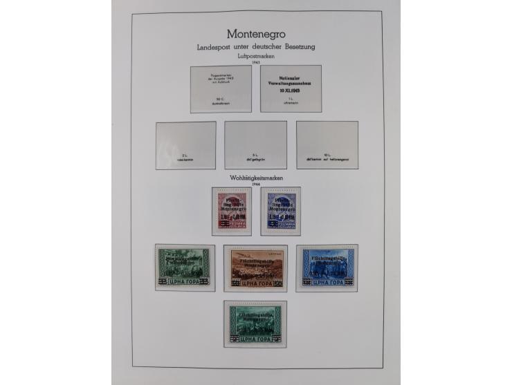 1939/45, postfrische und winzig ungebrauchte/gestempelte Sammlung mit vielen kompletten Gebieten, dabei Böhmen und Mähren mit