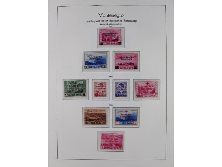 1939/45, postfrische und winzig ungebrauchte/gestempelte Sammlung mit vielen kompletten Gebieten, dabei Böhmen und Mähren mit