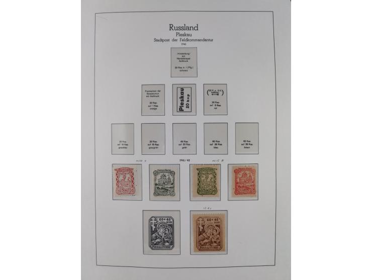 1939/45, postfrische und winzig ungebrauchte/gestempelte Sammlung mit vielen kompletten Gebieten, dabei Böhmen und Mähren mit