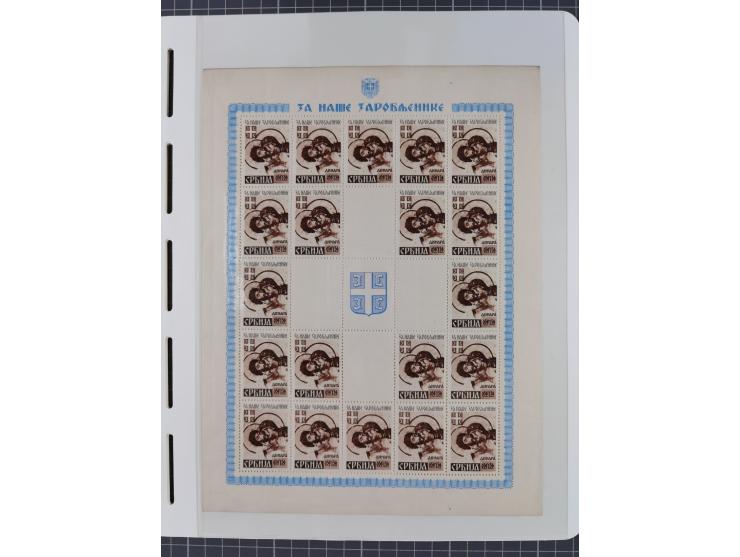 1939/45, postfrische und winzig ungebrauchte/gestempelte Sammlung mit vielen kompletten Gebieten, dabei Böhmen und Mähren mit